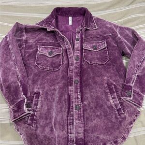Zenana Outfitters Violet Corduroy Top
